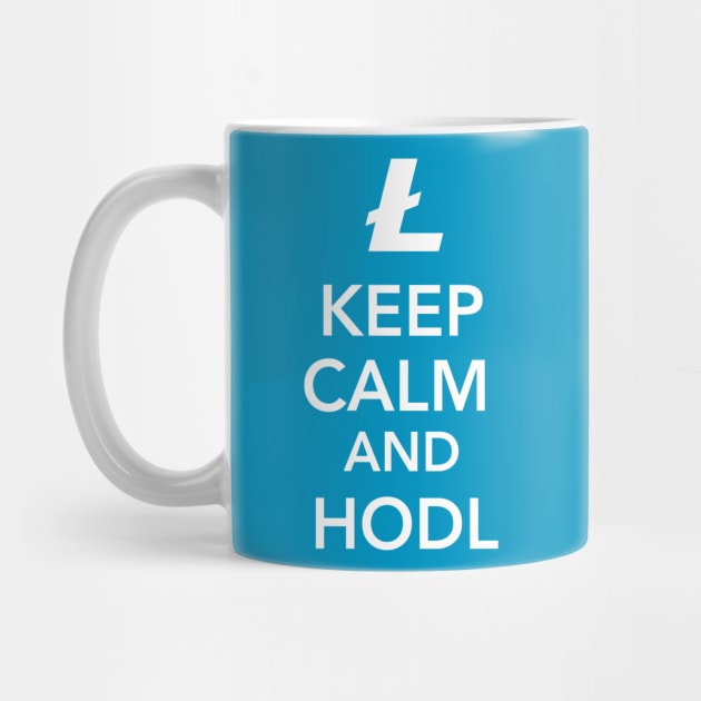 Litecoin Cryptocurrency - Keep Calm and HODL Litecoin by vladocar